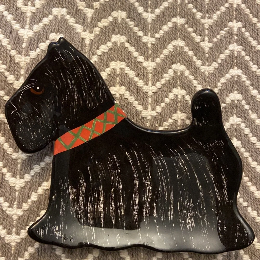 Nina Lyman Dogs by Nina Black Scottie Dog Trinket Dish